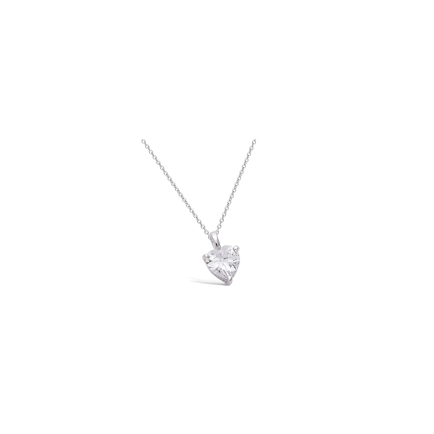 Pendentif Femme Solitaire Plaqué Or Oxyde 8mm